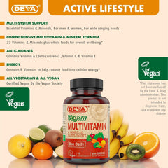 DEVA antioxidantes, vitaminas C y E para apoyo diario.