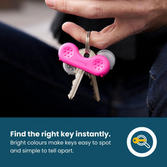 Llave con Dext Keywing en bolsillo permite transporte cómodo