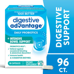 Digestive Advantage cápsula en mano para dosificar y facilitar la ingesta