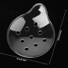 Dimeho detalle de las 9 perforaciones que favorecen ventilación