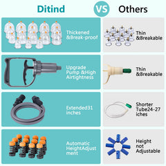Accesorios Ditind gua sha e imanes elásticos para tratamientos complementarios