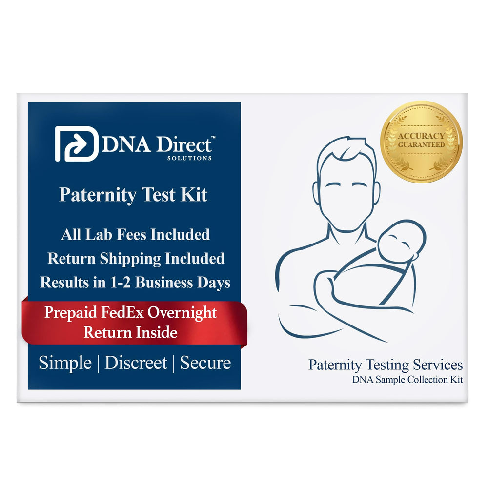 DNA Direct vista frontal del kit que muestra discreción y simplicidad