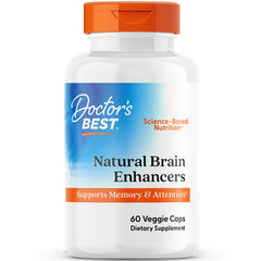 Doctor's BEST frasco frontal mostrando etiqueta y beneficio para memoria