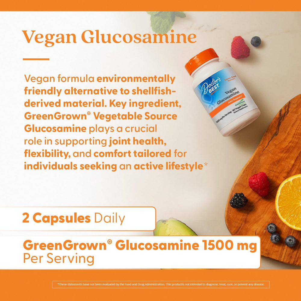 Fuente vegetal de glucosamina para articulaciones y flexibilidad.