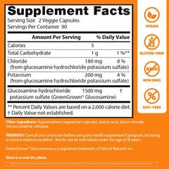 Proceso de fermentación patentado para glucosamina de origen vegetal.