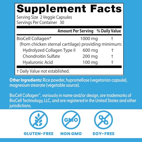 Doctor's Best Hyaluronic Acid with Chondroitin Sulfate capsules for daily use supporting skin moisture.