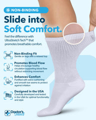 Doctor's Select primer plano tejido transpirable que mantiene pies secos