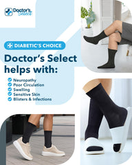 Doctor's Select calcetín puesto con zapato casual para caminar cómodo