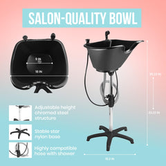 Dompel en uso lavando cabello a domicilio con comodidad y seguridad