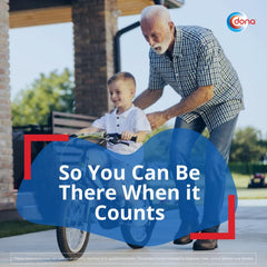Dona empaque lateral con instrucciones claras de uso y precauciones