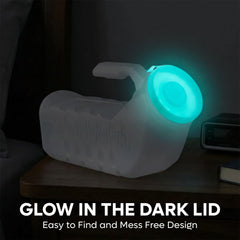 Doomi tapa fosforescente en detalle para encontrar el orinal sin luces