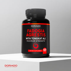 DORADO NUTRITION cápsulas en mano para comparar tamaño y dosificación práctica