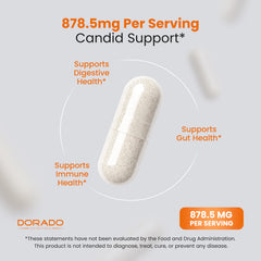 DORADO NUTRITION cápsula en mano para comparar tamaño y toma cómoda