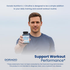 DORADO NUTRITION suplemento en bolsa de gimnasio, encaja en estilo de vida activo