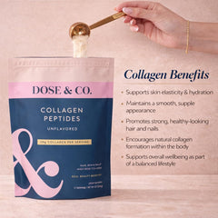 DOSE & CO. textura del polvo en primer plano, fácil disolución