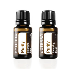 doTERRA Purify botella frontal mostrando etiqueta y beneficio de aroma fresco
