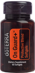 doTERRA frasco On Guard+ frente mostrando presentación y conveniencia