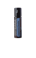 doTERRA frasco frontal con 125 beadlets mostrando diseño y portabilidad