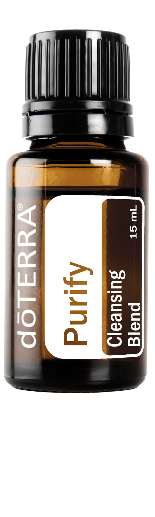 doTERRA Purify frente del frasco mostrando etiqueta y tamaño
