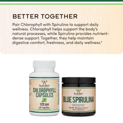 Double Wood Supplements etiqueta con información nutricional y garantías de calidad