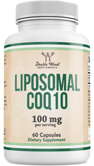 Double Wood CoQ10 liposomal frasco para energía diaria y mayor absorción