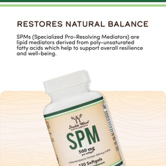 Double Wood SPM Max, cápsulas sobre la mesa para la rutina diaria de bienestar.