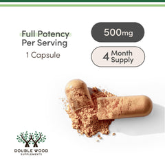 Double Wood Rhodiola 3% salidrosidos, etiqueta con concentración destacada