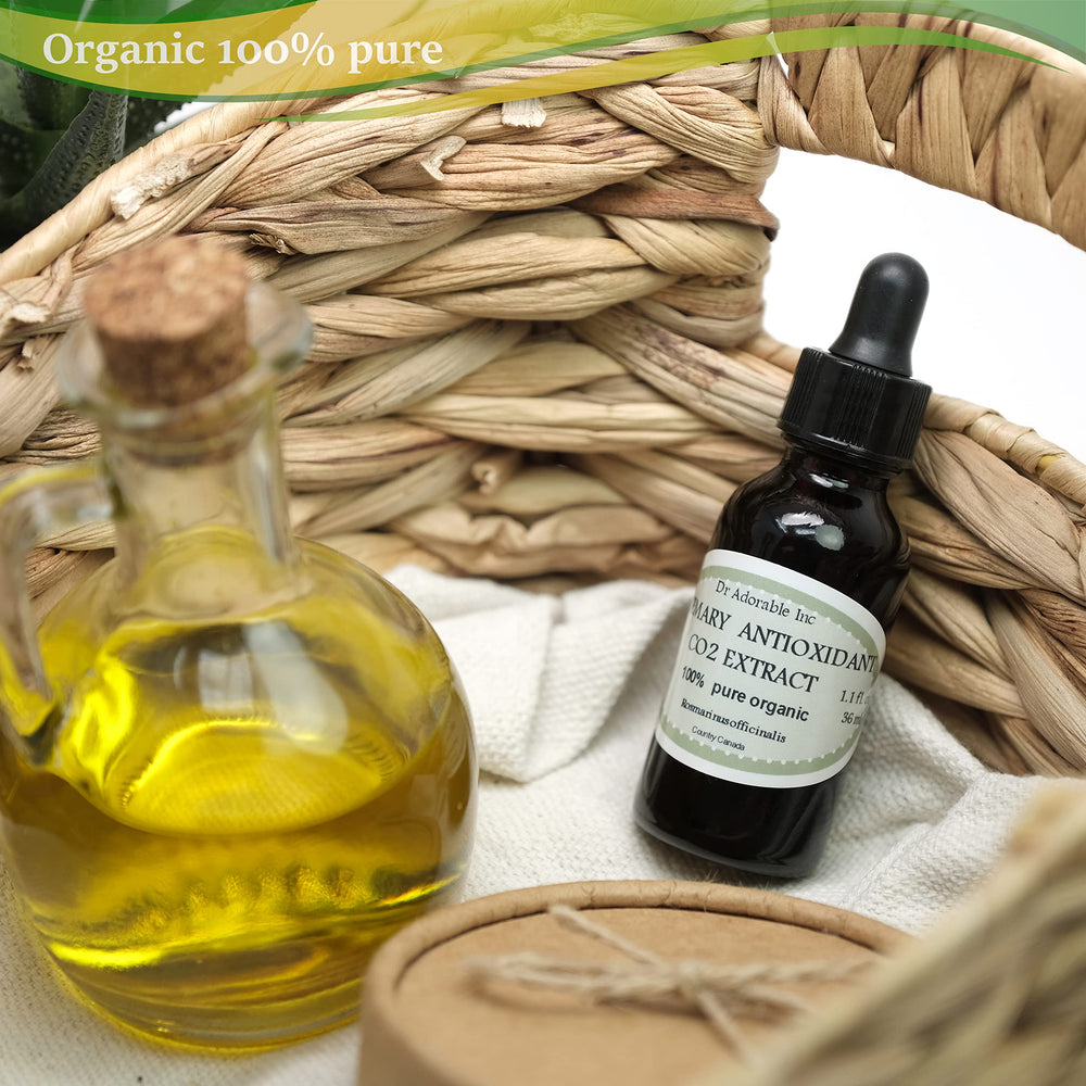 Aroma ligero de romero de Dr Adorable en frasco ámbar