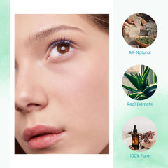 Etiqueta clara de Dr Adorable y romero antioxidante en frasco orgánico