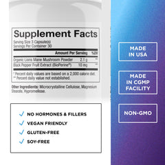 Dr. Emil Nutrition cápsulas en primer plano, textura limpia para fácil ingestión
