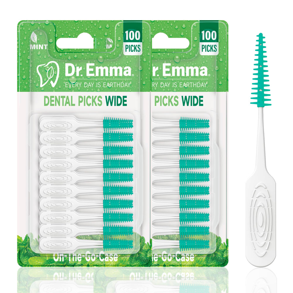 Dr. Emma paquete frontal mostrando 200 palillos para mayor conveniencia