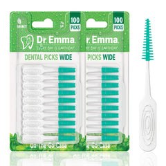 Dr. Emma paquete frontal mostrando 200 palillos para mayor conveniencia