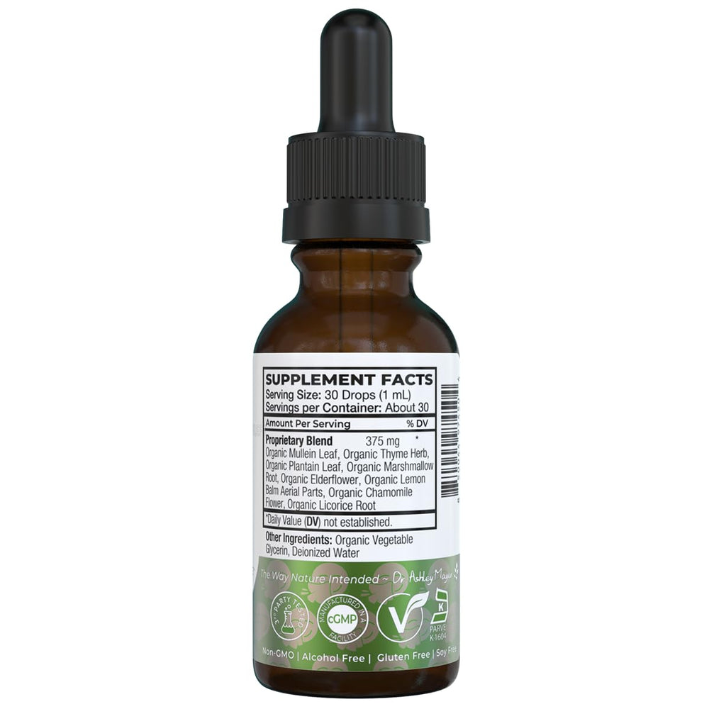 Dr. Green Mom familia en ambiente invernal usando apoyo respiratorio natural
