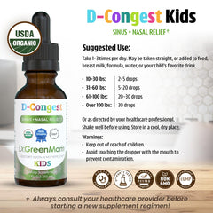 Dr. Green Mom gotas vertidas en vaso para mezclar fácil y sin problemas