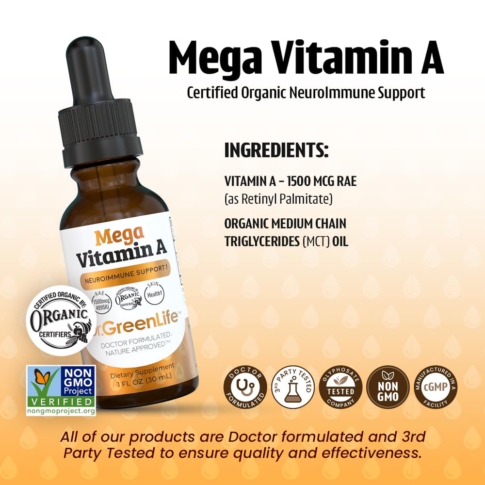 Dr. Green Mom etiqueta con detalle de ingredientes orgánicos y certificaciones visibles