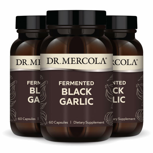 Dr. Mercola frasco frontal que muestra diseño y cantidad, confianza en calidad