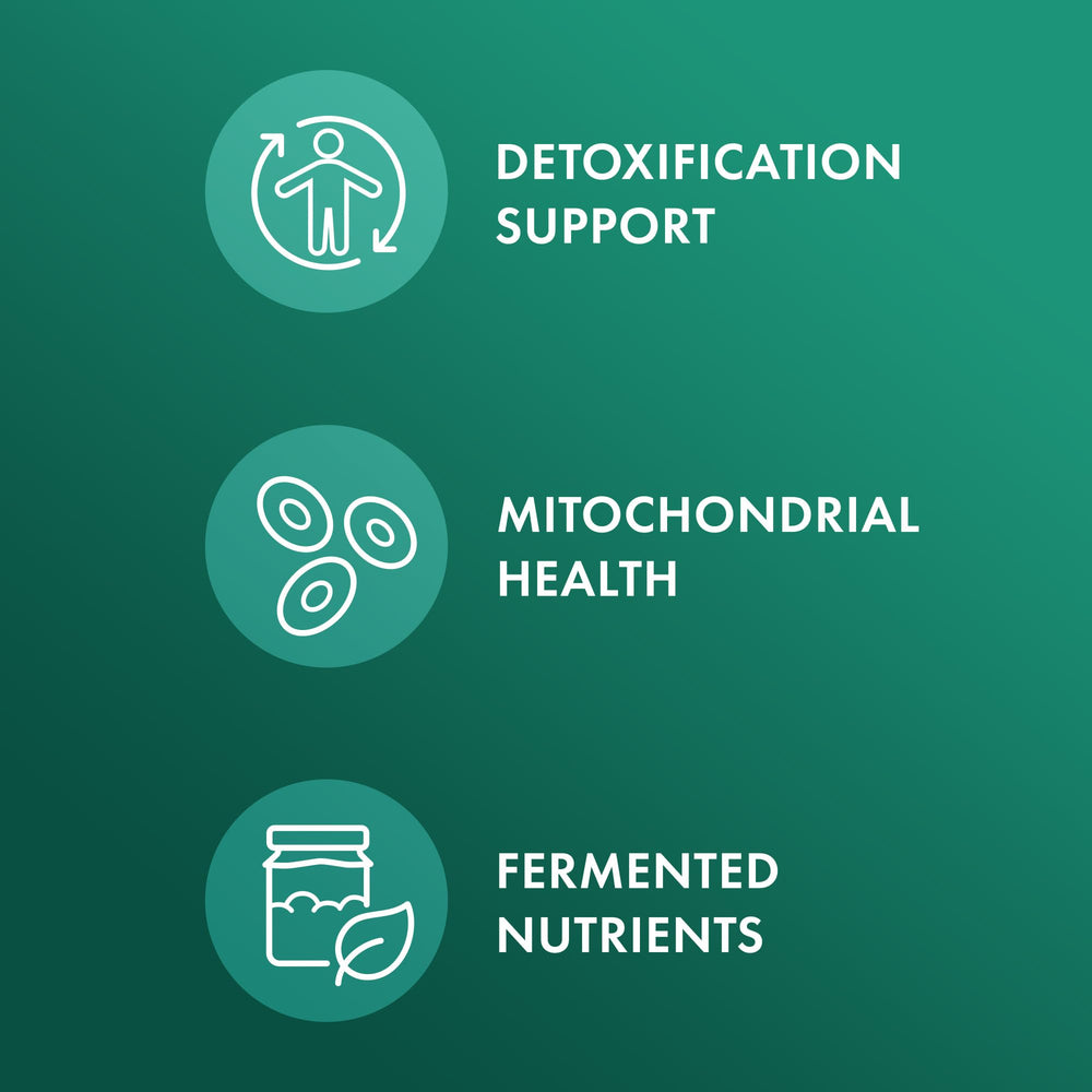 Dr. Mercola etiqueta nutricional visible que comunica ingredientes orgánicos