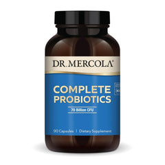 Dr. Mercola frente del envase mostrando etiqueta clara y beneficios