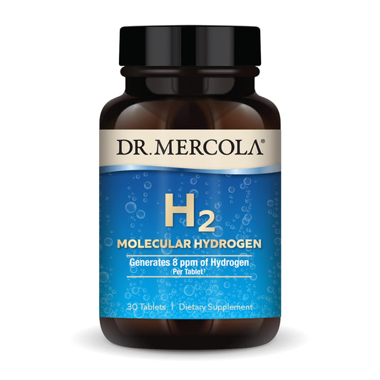 Dr. Mercola frente del empaque mostrando presentación y beneficios