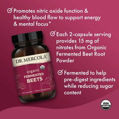 Dr. Mercola envase en mano para mostrar tamaño real y porción práctica
