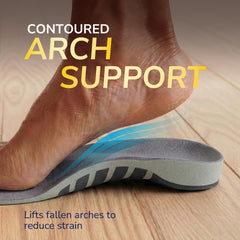 Dr. Scholl’s base estabilizadora mostrando control de movimiento y equilibrio
