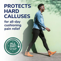 Dr. Scholl's comparación de grosor con moneda muestra amortiguación