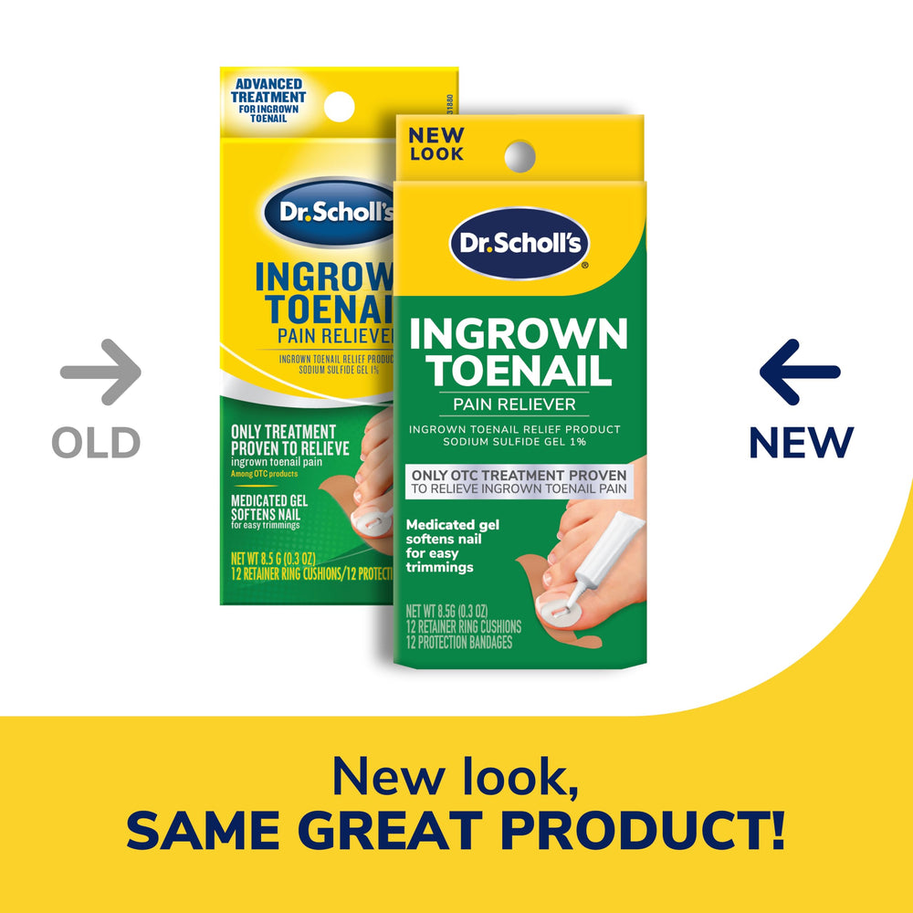 Dr. Scholl's textura del gel medicado que facilita el recorte