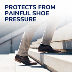 Dr. Scholl's rollo junto a una regla para mostrar el tamaño real