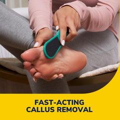 Dr. Scholl's gota de gel sobre piel mostrando textura y efecto inmediato