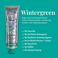 Dr. Sheffield's etiqueta certificada que comunica ingredientes naturales
