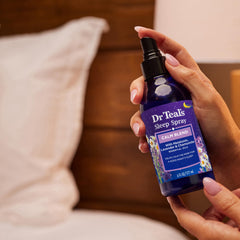 Dr Teal's spray utilizado en ducha para experiencia aromática