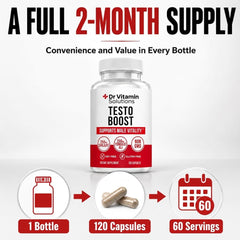 DR VITAMIN SOLUTIONS botella abierta con cápsulas listas para tomar