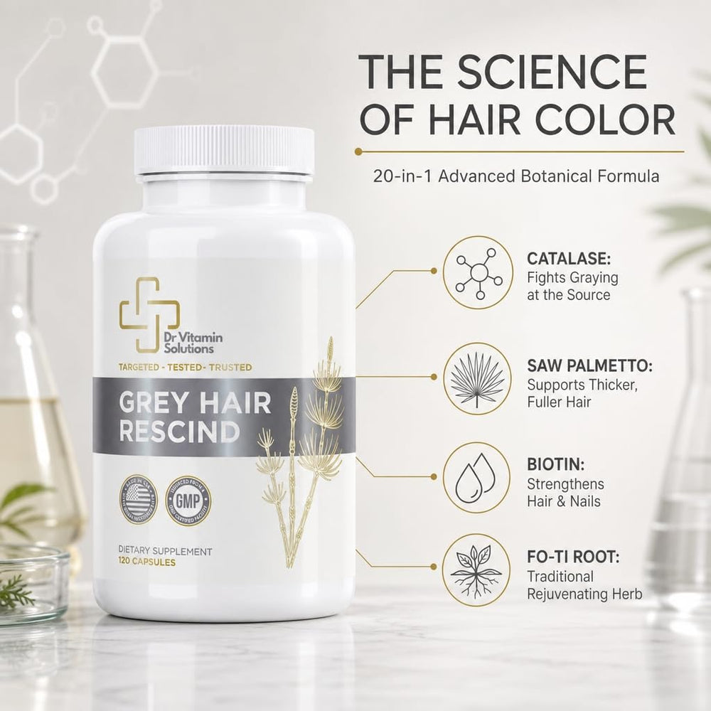 DR VITAMIN SOLUTIONS envase abierto con cápsulas mostrando cantidad por bote