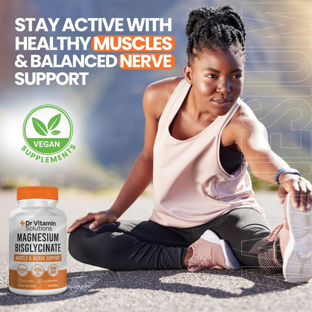 DR VITAMIN SOLUTIONS frasco en mesa de noche sugiriendo uso para relajación